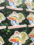 Beeftopia - Us in Another Universe Funny Medieval Vinyl Sticker