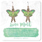Botanical Bright - Luna Moth Dangle Earrings: Gold