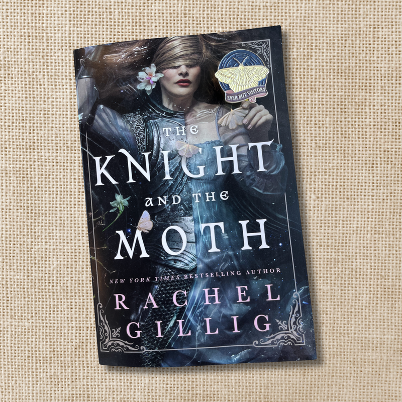 Kingdom of Threads - Ever But Visitors Enamel Pin | The Knight and the Moth