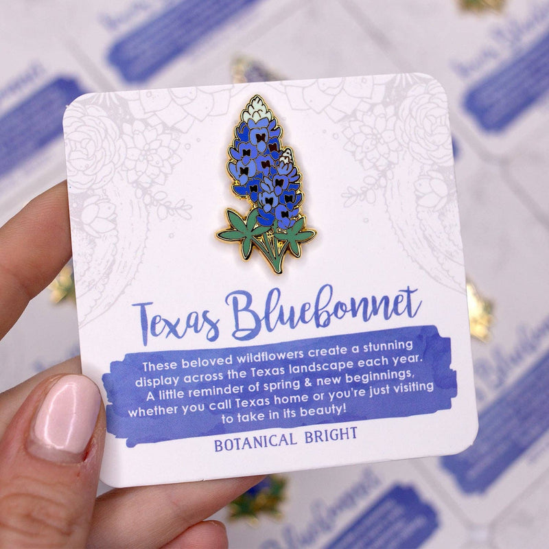 Botanical Bright - Texas Bluebonnet Enamel Pin