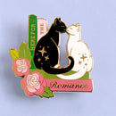 Glitter Punk - Here for the Romance Cats Enamel Pin