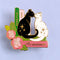 Glitter Punk - Here for the Romance Cats Enamel Pin