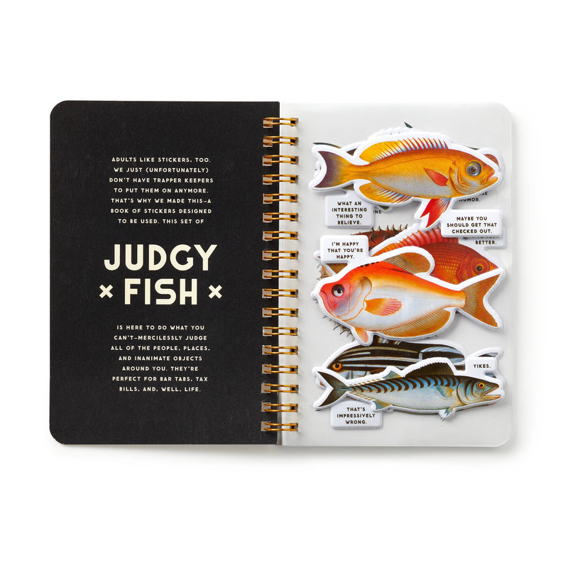 Chronicle Books - Brass Monkey Judgy Fish Sticker Book