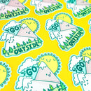 Turtle's Soup - Go Outside Adventure Happy Mountains Outdoorsy Vinyl Sticker