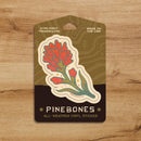 Pine Bones - Paintbrush Wildflower - Durable & Weatherproof Sticker