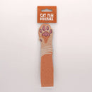 Humdrum Paper - Cat Paw Bookmark - Orange (it's die cut!)