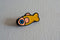 Curlworks - Fish Pin - Yellow / Coral