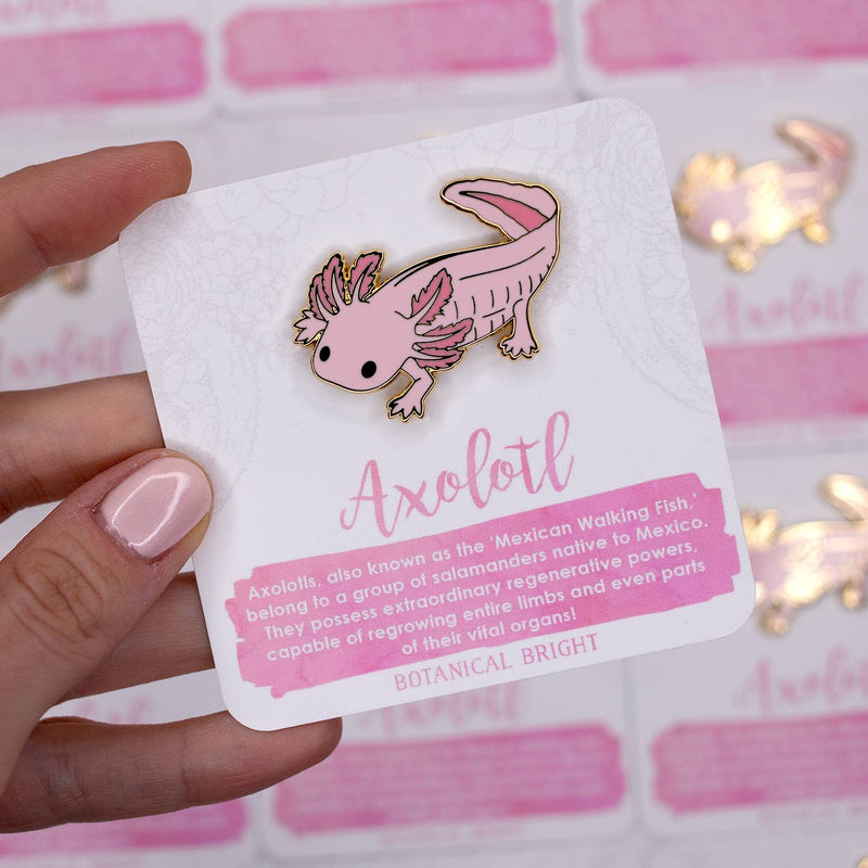 Botanical Bright - Axolotl Enamel Pin