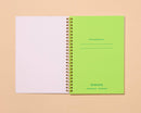 And Here We Are - Letterpress A5 Spiral Notebook—Worms (Bugs, Nature, Kids)