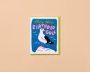 And Here We Are - Birthday Gull Letterpress Birthday Card - Made in USA - Seagull, Ocean, Seaside, Birthday Girl