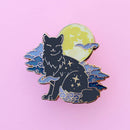 Glitter Punk - Fog Cat Enamel Pin