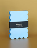 Idlewild Co. - Scalloped Shaped Notepad | Aqua + Blue Edge