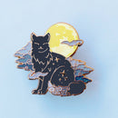 Glitter Punk - Fog Cat Enamel Pin