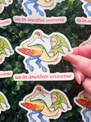 Beeftopia - Us in Another Universe Funny Medieval Vinyl Sticker