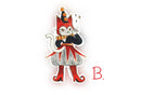 Shelley Couvillion - Jester Cat B Sticker Medieval Animal 