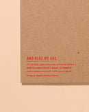 And Here We Are - Letterpress A5 Spiral Notebook—Oyster (Seafood Beach Summer)