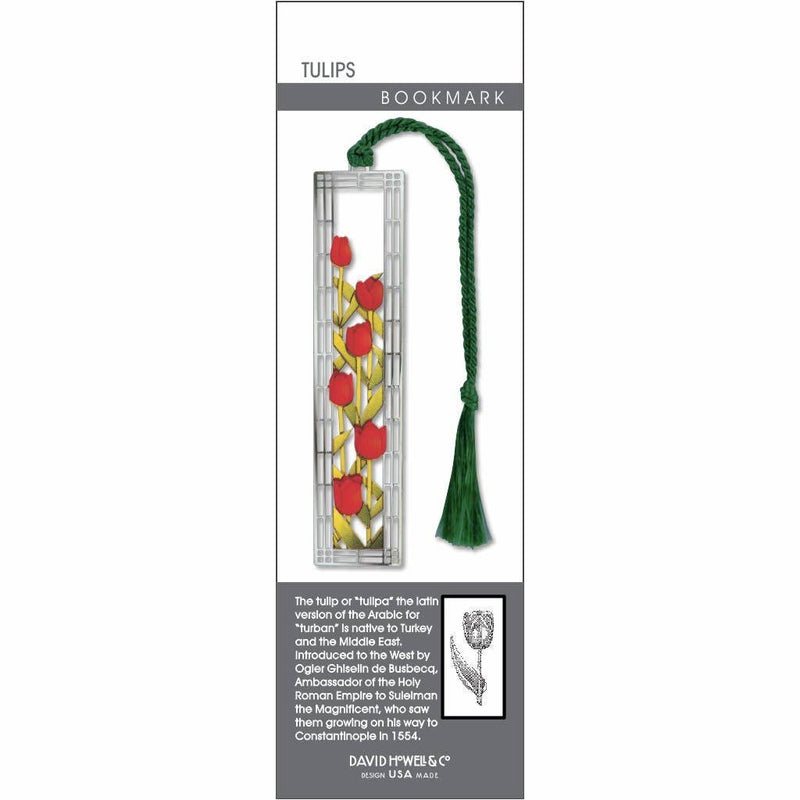 David Howell and Company - Tulips Metal Bookmark