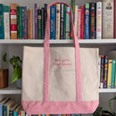 Bona Fide Bookworm - Hot Girls Read Books Embroidered Tote Bag
