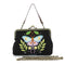 COMECO INC - Butterfly Vintage Kisslock Bag: Black