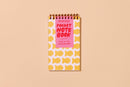 And Here We Are - Goldfish Crackers Letterpress Pocket-size Spiral Notebook - Made in USA - Foodie, Snack, Kids - Stocking stuffer, Holiday, Gift Guide