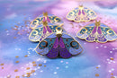 The Moonborn - Nyx Greek Mythology Olympian Goddess Moth Enamel Pin