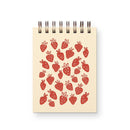 Ruff House Print Shop - Strawberry Pattern Mini Jotter Notebook
