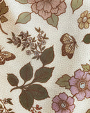 Flora West Design - 100% Silk Bandana Western Floral & Butterfly  – 23” Square