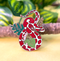 The Crowned Rabbit - Crimson Corn Snake Enamel Pin
