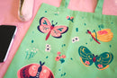 The Moonborn - Moths & Wildflowers Tote Bag
