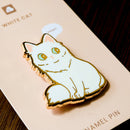 Thousand Skies - Enamel Pin - White Cat