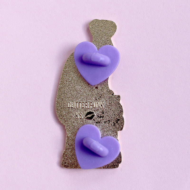 Glitter Punk - Excessive TBR Cat Enamel Pin