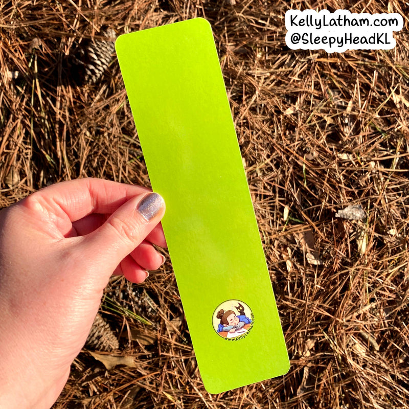 Kelly Latham Art - One More Book Bookmark - Indie Bookstore Book Lover Funny: Clear Hanging Bag