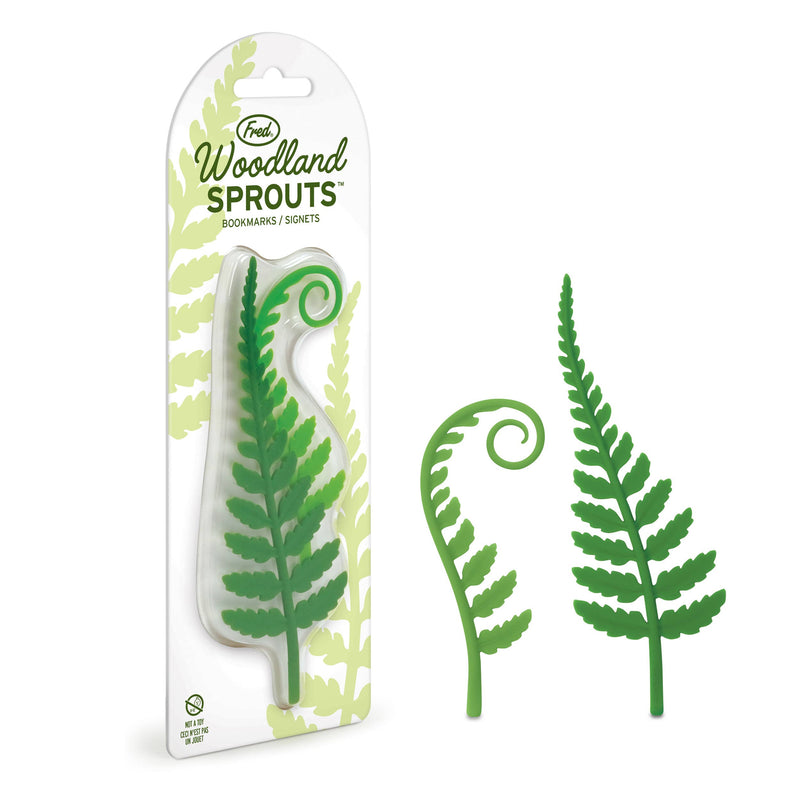 Fred & Friends - WOODLAND SPROUTS - Fern Bookmarks - Set of Two