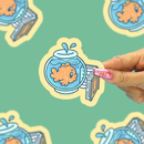 Turtle's Soup - Reading Fish Vinyl Sticker