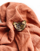 Flora West Design - Hands Offering Flowers Enamel Pin