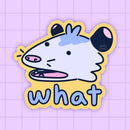 2Birds1Pencil - Confused Possum Vinyl Sticker