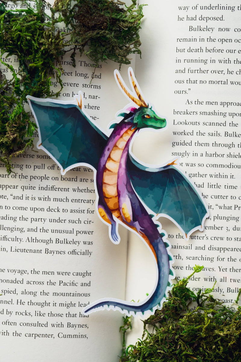 The Bookish Atelier - The Mischievous Dragon Bookmark