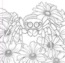 Peter Pauper Press - Goth Garden Adult Coloring Book