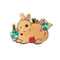 The Crowned Rabbit - Brown Netherland Dwarf Rabbit Enamel Pin