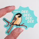 Microbiome Arts - Chickadee Call Sticker