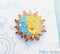 Lucky Sardine - Celestial Sun & Moon, Cosmic Stars, Retro Vintage Enamel Pin