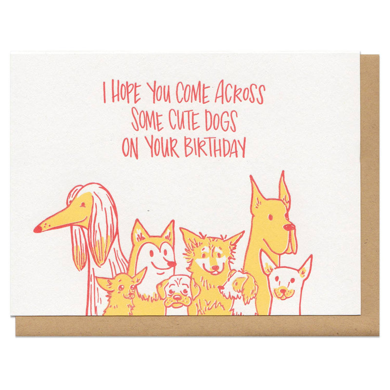 Frog & Toad Press - Cute Dogs Birthday Greeting Card