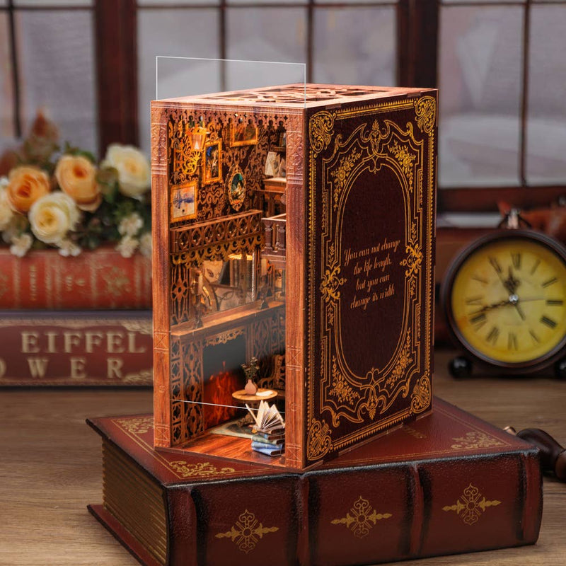 Hands Craft - DIY Book Nook Kit: Eternal Bookstore with Dust Cover