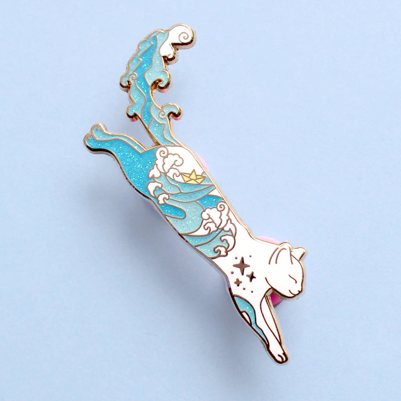 Glitter Punk - Sea Cat Enamel Pin