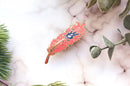 Alum and Ink - Phoenix Feather Pin: Rubber Pin Back