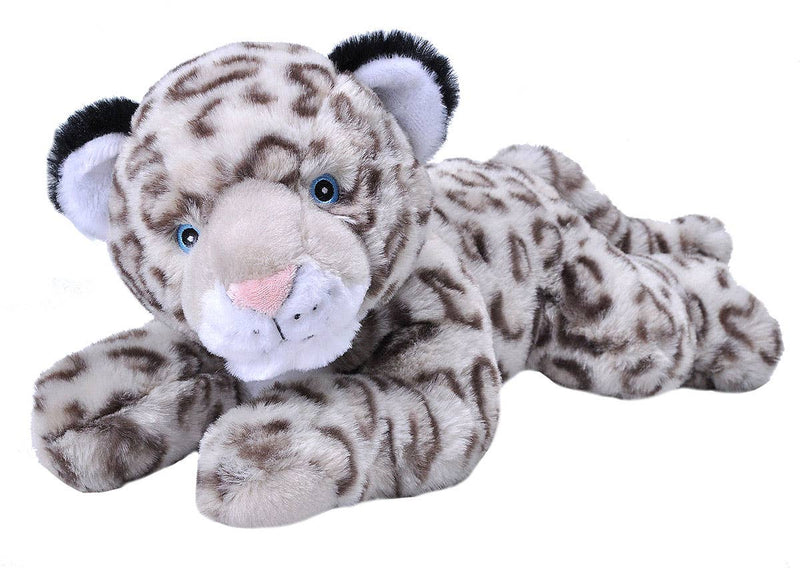 Wild Republic - Ecokins Snow Leopard Stuffed Animal 12"