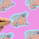 Turtle's Soup - Love To Yap Sealion Vinyl Sticker