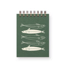 Ruff House Print Shop - Fishes Mini Jotter Notebook