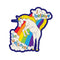 Red Cap Cards - I Believe in Unicorns sticker
