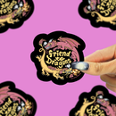 Turtle's Soup - Friend to Dragons, Fantasy, Art, Vinyl Sticker